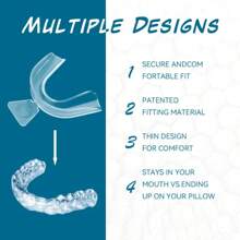 2pcs Transparent Teeth Whitening & Straightening Mouthguards, Odorless Oral Care Accessories, Teeth Protector, Suitable For Men & Women, Great Gift For Teachers' Day, Halloween, Christmas, Thanksgiving, Birthday - Multicolor - View 6