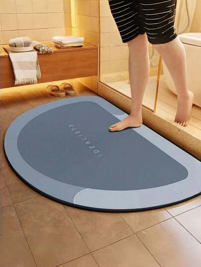 1 Stück Diatom Schlamm rutschfeste Badezimmermatte, Buchstaben Design saugfähige rutschfeste Matte für Badezimmer, Waschküche, Schlafzimmer, Eingang, Heimdekoration, Valentinstag Geschenk für Frauen Geburtstag Freund Freundin Badezimmer Dekoration Bodenbelag Teppich Outdoor Matte Herbstdekoration Badezimmer Accessoires Schulanfang