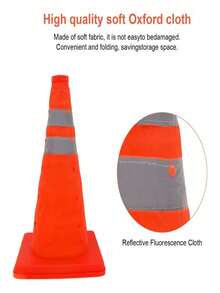 Cones De Estrada Refletivos Dobráveis De 70 Cm Cones Trafego GD - BINGO - Laranja - Visão 7