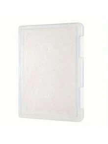 Caja de archivo de plástico transparente, caja de almacenamiento portátil y resistente al agua de varias capas, adecuada para oficina, escuela y uso doméstico - Almacenamiento de archivos de doble cara con etiquetas temáticas (rosa, naranja, verde, azul), organizador de almacenamiento