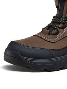 CAMEL CROWN Pantofi sport casual pentru bărbați, stil toamnă și iarnă, cu talpă groasă, anti-coliziune, moi și elastice, cu tracțiune în aer liber, cizme Martin pentru drumeții