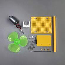 Este modelo de aerogenerador de 360 grados es una excelente herramienta didáctica para demostrar la generación de energía eólica. También se puede utilizar para diversos proyectos tecnológicos a pequeña escala y para la construcción de maquetas, fomentando la capacidad práctica de los niños. - Multicolor - Ver 7