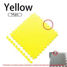 14 Pieces Of Square Foam Floor Mats, 30 * 30cm/11.81 * 11.81 Inch Spliceable White Foam Mat Multi-Function EVA Foam Floor Tile, Indoor Household Spliced Fitness Mat, Thickened Anti-Skid Pressure Resistant High-Density Shock Pad, Free Cutting And Enhanced Elastic Splicing Pad, Anti Impact And Noise Reduction Pad Necessary In Sports Equipment Area, Shock Protection Pad Assembled In Home Gym - Multicolor - View 17