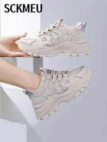 SCKMEU 1 双女士时尚休闲轻便透气运动鞋 - 灰色 - 查看 6