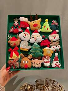 2/6pcs Luxury Christmas Brooch Set - Elegant Reindeer & Snowman Pins, Christmas & New Year Holiday Gift, Delicate Deer & Snowman Brooch Decorations, Holiday Small Gift Accessories