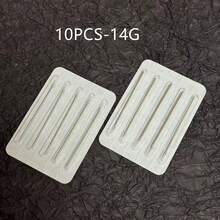 316 不锈钢无菌一次性穿刺针，12G/13G/14G/16G/18G/20G，适用于耳、鼻、肚脐、唇部穿刺、纹身