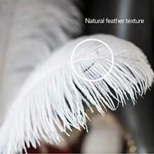 10-100 pièces en option ! Environ 30-35 cm (11,8-13,8 pouces) Plumes d'autruche artificielles blanches, essentielles pour les vases de mariage et la décoration de la maison, parfaites pour l'ambiance de Noël, Halloween et Pâques, également idéales pour les coiffes, l'éclairage et les ornements de vêtements