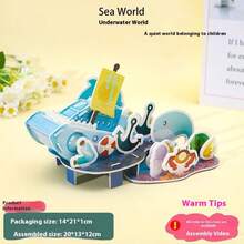 1pc 2025 New Bestselling 3D Stereoscopic Puzzle, Kindergarten/School DIY Craft Model, Children's Intellectual Toy, Paper Puzzle, Perfect Gift - Birthday Gift - Boy Gift - Girl Gift - Halloween Gift - Christmas Gift