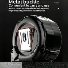 A Fita Métrica de Aço Inoxidável Recém-Atualizada é Reforçada, Impermeável, Resistente ao Desgaste, Resistente a Quedas, com Carcaça Reforçada, Medição de Alta Precisão de 3m, 5m, 7m, 10m, e Diversas Especificações Disponíveis para Seleção