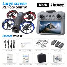 CASRRA The Latest Upgraded Advanced Drone With A Camera, The "K100" Mini Drone, Is Equipped With A 4.3-Inch Screen Remote Control And A High-Definition Camera. 360° Anti-Collision, Intelligent Suspension, Powerful Power Supply, And Multi-Speed Switching. The Lifespan Of A Single Battery Is Approximately 8 Minutes. This Affordable Drone Makes It An Ideal Flying Toy For Teenagers And Beginners, As Well As A Holiday Gift