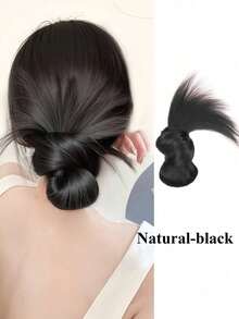 1 件凌乱发髻发夹，优雅慵懒女士发型配饰，自然蓬松发髻发片，简单造型，一个发夹秋季时尚女士发夹冬季发饰，适合女士度假装扮 - 彩色 - 查看 12