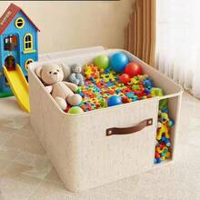 1 Peça Caixa de Armazenamento de Roupas Dobrável com Tampa, Janela Transparente e Alça Reforçada, Design Inodoro e Respirável para Guarda-Roupa, Suéteres, Roupa de Cama, Elegante e Economizadora de Espaço para Armário, Dormitório, Quarto