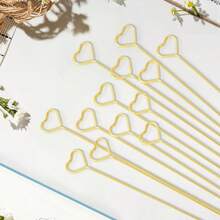 20/40 szt., metalowy druciany uchwyt na karty z miejscami, uchwyt na notatki ze zdjęciami w kształcie serca, złoty klips do uchwytu na karty z kwiatami na wesele, urodziny, tort biurowy, upominek na przyjęcie, kwiat na prysznic