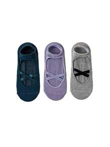 1/2/3/4/5/6 Pairs Women's Pilates Yoga Socks, Professional Non-Slip Suitable For Dance, Yoga, Workout, Fitness, Floor Exercise, Fall - Multicolor - View 14