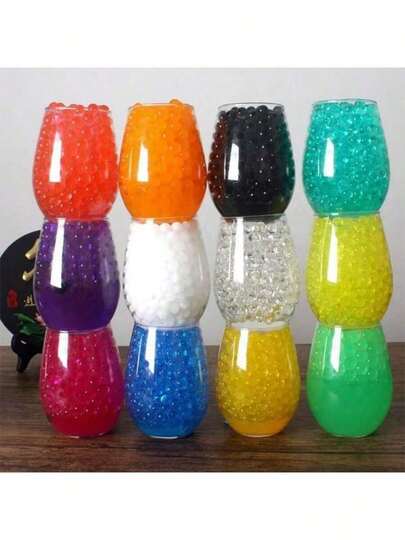 10000pcs Water Jelly Bead Filler - For Floating Candle Making, Wedding Party, Home Decor Plants And Crafts Beads (Swell When Absorbing Water) Vase Room Decor Flower Vase Glass Vase