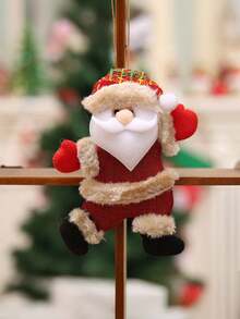 4 piezas/1 pieza Accesorios de decoración de árbol de Navidad Colgante de reno, Papá Noel, muñeco de nieve, oso Adecuado para adornos colgantes de Navidad, decoración de fiesta de Navidad, decoración de arte, decoración para el hogar, interior y exterior, suministros de decoración de vacaciones de invierno, decoraciones navideñas para el hogar, decoración de habitación, decoraciones navideñas, regalos de Navidad, decoración navideña