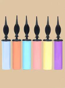 1pc Manual Balloon Inflator Pump - No Electricity Required, Random Color (Red, Green, Yellow, Pink) Handheld Latex & Foil Balloon Inflator - Easter, Wedding, Christening, Thanksgiving Party Accessory, Easy Operation Durable Design, Essential Tool For Celebrations (Recommend Purchasing 28CM Extra Large Size)