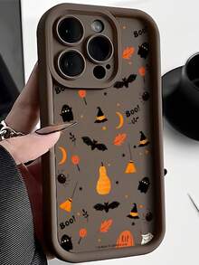 Mini Halloween Elements: Bats, Ghosts, Pumpkins And Brooms Suitable For IPhone 16, 15, 14, 13, 12, 11, PRO MAX, X, XS, PLUS, 16E, MINI As Well As Galaxy S22/23/24/25Ultra/FE+, Halloween Gifts - 彩色 - 查看 1