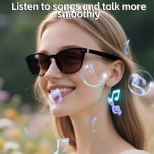 SENBONO Neue KI-Übersetzung Smart Audio Brille - Hallsensor Einknopfstart, kabellose Anrufe, Musikwiedergabe, FreisprechHandyie, Kamerasteuerung, Aufweckstimme, modische Smart Brille für Männer und Frauen, Geschenk für Freunde, Geburtstagsgeschenk