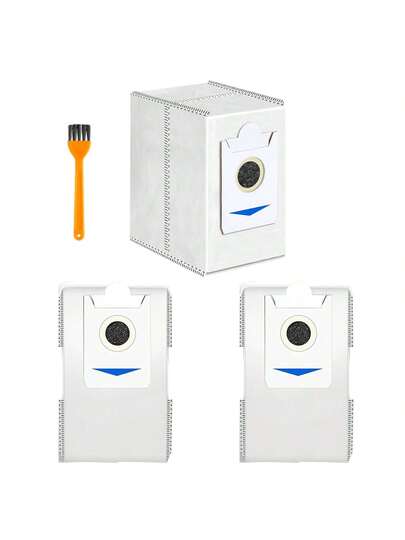 Dust Bags Ecovacs T30S/ X2/ X2 Pro/ Omni/ X5 Omni Robot Stofzuiger Cleaners, 3L Large Capacity Disposable Bags, Deodorizing, No Electricity Needed, Small Brush view 7