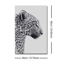1/3pcs Unframed Black White Stockholm Cheetah Melting Clock Preppy Stylish Poster Leopard Y2K Wall Art Canvas Print Minimalist Fashion Girly Room Chic Aesthetic Decor Funky Painting For Apartment,Living Room,Bedroom,Modern Home Decoration