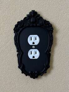 1pc Gothic Victorian Style Light Switch Plate Cover - Easy Installation, No Battery Required, Perfect For Home Lighting Wall Decor Switch Plate, Home Decor, Halloween Decor, Room Decor, Etc. - 1PC - View 1