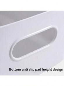 5 Rectangular Baby Toy Storage Boxes, Infant Bath Product Storage Boxes, Children's Stationery Storage Boxes - White - View 5