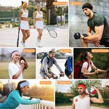 6pcs/10pcs Set Multicolor Fabric Fashion Headbands, Versatile For Daily Wear Hair Accessories Workout Hair Bands Yoga Sweatband Autumn Winter Head Scarf Fall Head Band For Vacation Outfits Woman - Multicolor - View 3