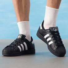 Adidas Originals SUPERSTAR II J Classic Shell Toe Casual Sneakers, Unisex 2026 New Arrival JH9977 - Black - View 2