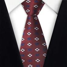 1pc Paisley Pattern Casual Necktie, Polyester Fiber, Suitable For Work, Street, All Seasons, Hot Selling Promotion