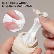 AiFer 1pc 25ml 3D Nail Sculpture Gel, Glitter Solid Carving Gel, For Nail Art Design And Shaping