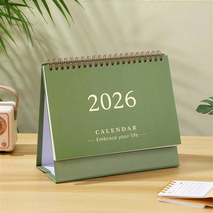 1 pezzo Calendario da tavolo semplice 2025-2026 - Nuovo calendario 2026, calendario da tavolo, calendario luglio 2025-dicembre, calendario 2025 (la data del mese viene aggiornata in qualsiasi momento per lotti), visualizzato per mese, organizzatore di piani e memo per ufficio, promemoria, adatto per casa, ufficio, scuola - per la gestione quotidiana del tempo e la decorazione per ufficio - Multicolore - Visualizzare 1