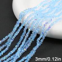 3mm/120.9pcs Colorful Faceted Artificial Crystal Triangle Beads, Suitable For DIY Jewelry Making, Bracelets, Necklaces, Phone Straps And Fashion Decorations - DIY - View 15