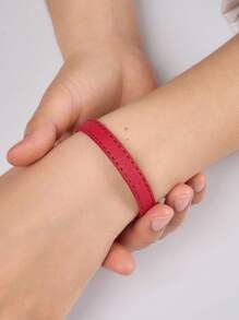 1 pieza Pulsera con cierre, accesorio de muñequera de moda, adecuado para uso diario, fiestas, regalos de viaje de la mujer, multicolor, longitud ajustable