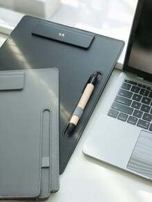 لوحة الكتابة المخصصة - حامل مستندات A4 شخصي مع فتحة قلم ، ملف مؤتمر تنفيذي ، أحرف ذهبية محفورة مخصصة ، من مادة TPU ، منظم دفتر أعمال للمكتب والمدرسة ، تنظيم المكتب | ملف أبيض أنيق | لوحة كتابة قوية ، لوحات كتابة للمدرسة