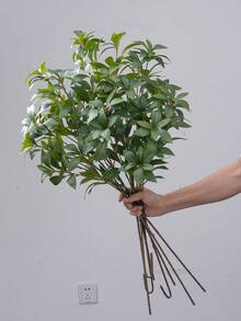 1/3/6 Pcs 33.3'' Eucalyptus Stems Greenery Stems Eucalyptus Leaf Spray In Green Silk Plastic Plants Floral Artificial Plants For Home Party Wedding Decoration, Tall Faux Silver Dollar Eucalyptus Leaf Branches Greenery Stems Decorations For Home Wedding Party Centerpieces Floral Arrangements - Green - View 8