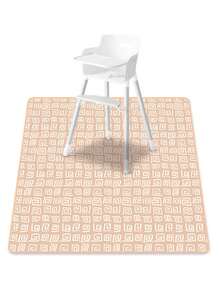 1 Stück Baby Spritzschutz Bodenmatte mit Hasenprint für unter den Hochstuhl/Basteln/Handwerken, wasserdichte rutschfeste Futter-, Spritz- und Verschüttmatte, waschbare tragbare Picknick-Matte und Tischdecke - Verschiedenfarbig - Übersicht 4