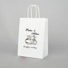 10 件/20 件/40 件定制照片白色牛皮纸袋，个性化定制照片和文字牛皮纸袋，适用于婚礼、生日、小型/大型活动、节日派对、单身派对、生日礼物、母亲节、父亲节。 - 白色 - 查看 16