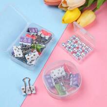 20-Pcs Rectangular Translucent Box,Storage Box, Paper Money Album, Coin Banknote Case, Storage Bags, Collection Boxes, Holder With Transparent Plastic Box,For Displaying And Storing Small Accessories
