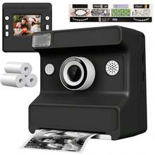 Children's Camera Is Ready To Take Photos, 48 Megapixel Digital Camera, Preferred For Birthday Gifts, 1080P Instant Printing Camera For Selfies, Built-In 32GB SD Card With Stickers For DIY, Suitable For Boys And Girls, Suitable For 6+Year Old Boys And Girls During The School Season And Birthday Gifts, Children's Camera, Children's Specific Camera