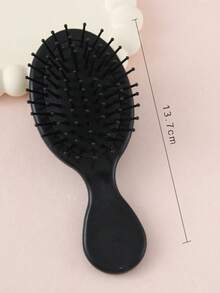 1 szt. Japoński zestaw mini grzebieni do wykańczania włosów do normalnych włosów, funkcja masażu, matowa rączka z żywicy, gumowe włosie - przenośne czarne plastikowe szczotki do włosów do stylizacji długich włosów, szczotka do włosów, grzebień, narzędzia do włosów, produkty do włosów i akcesoria do salonu fryzjerskiego, niezbędne w podróży, akcesoria do domu i urody dla kobiet, prezenty, zestaw do stylizacji włosów, narzędzia do stylizacji włosów