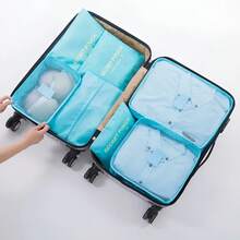 6pcs Travel Storage Bag, 6-Piece Set, Waterproof Storage Bag, Shoe Organization Bag, Travel Storage Bag, Travel Shoe Storage Bag, Foldable, 6 Types Of Storage Bags