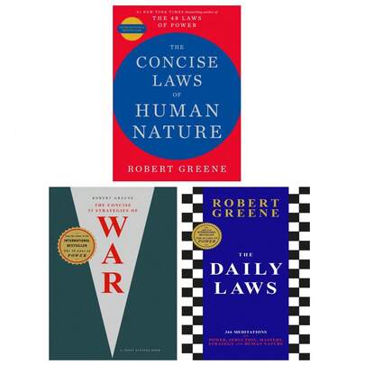 The Concise Series By Robert Greene 3 Books Set (The Concise Laws Of Human Nature,The Concise Law Of 33 Strategies Of War & The Daily Laws)