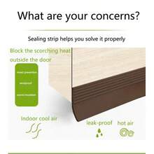 1 件装门下挡风条，家居装修，门下密封条，门底挡风条，车库窗户挡风条，隔音防尘防风条