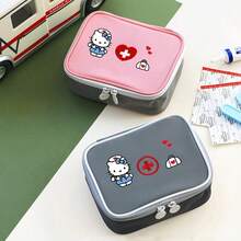 Sanrio Hello Kitty Cartoon Printed Travel Storage Bag, Love Emergency Rescue Bag, Small Medicine Package, Epidemic Prevention Bag, Korean Style Storage Medical Bag Travel Essentials For Holiday Vacation Back To School Stuff Medicine Organizer Emergency Bag For School Emergency Kit Medicine Bag Pill Box Medicine Storage Bag For Travel For Outdoor Portable First Aid Bag