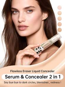 CATKIN Flawless Concealer Cream, Buildable Coverage, Creates Smooth & Natural Makeup Look, Easily Covers Dark Circles, Spots & Blemishes, Lightweight Texture, Shade C05 Sand - C05 Sand - View 3