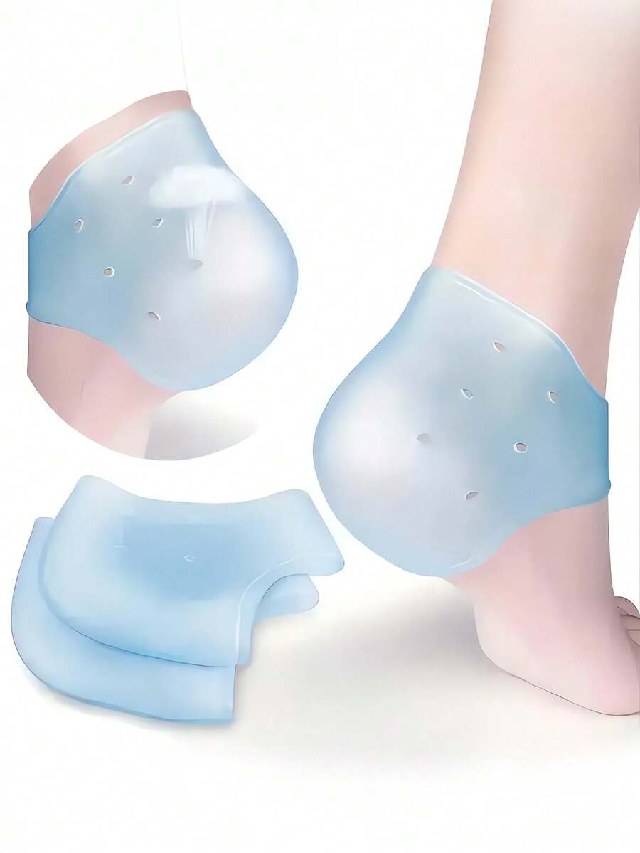 1 Paar bequeme Gel-Fersenkissen - Unsichtbare höhenverstellende Einlegesohlen mit Fußgewölbestütze und Fersenpolsterung, atmungsaktives Mesh-Design, verbessert den Sitz Ihrer Schuhe.