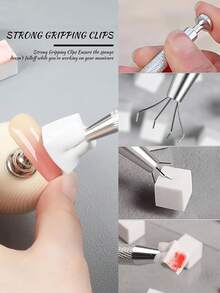 50/100件套渐变美甲海绵和蘸粉刷套装 - 无乳胶渐变调色海绵,适用于蘸粉/亚克力美甲,专业可重复使用美甲工具,渐变美甲海绵,渐变美甲海绵,美甲海绵工具,渐变美甲刷 - 彩色 - 查看 10