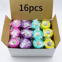 48/24/16/12/8/6/4件 12色。自粘绷带。透气粘性绷带。包裹卷。弹性自粘胶带。适用于伸展运动、体育活动、手腕、脚踝、兽医 2.5厘米/5厘米/7.5厘米/10厘米*450厘米。 - 彩色 - 查看 17