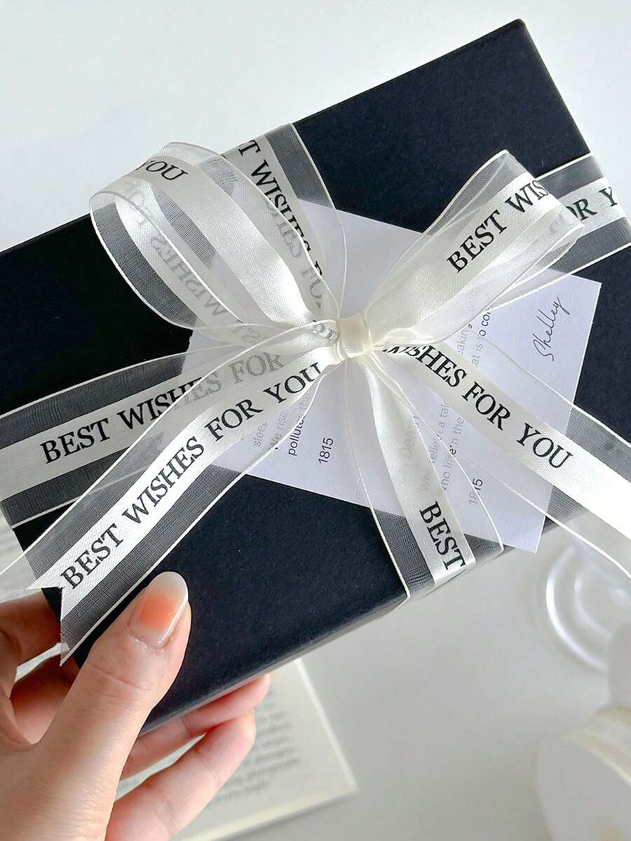 1 Rolle 45 Meter beige Geschenkband zum DIY Dekorieren und Überraschungsverpackungen, metallisch glänzendes Band, Ballonschnur, Hochzeitsdekoration, Blumensträuße und Blumenwickelpapier, Valentinstag, Geburtstagsdekoration, Bandrolle, Schleifen, Weihnachten, Geburtstag